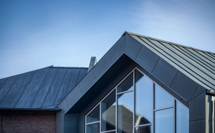 blue aluminum roofing in rhode island